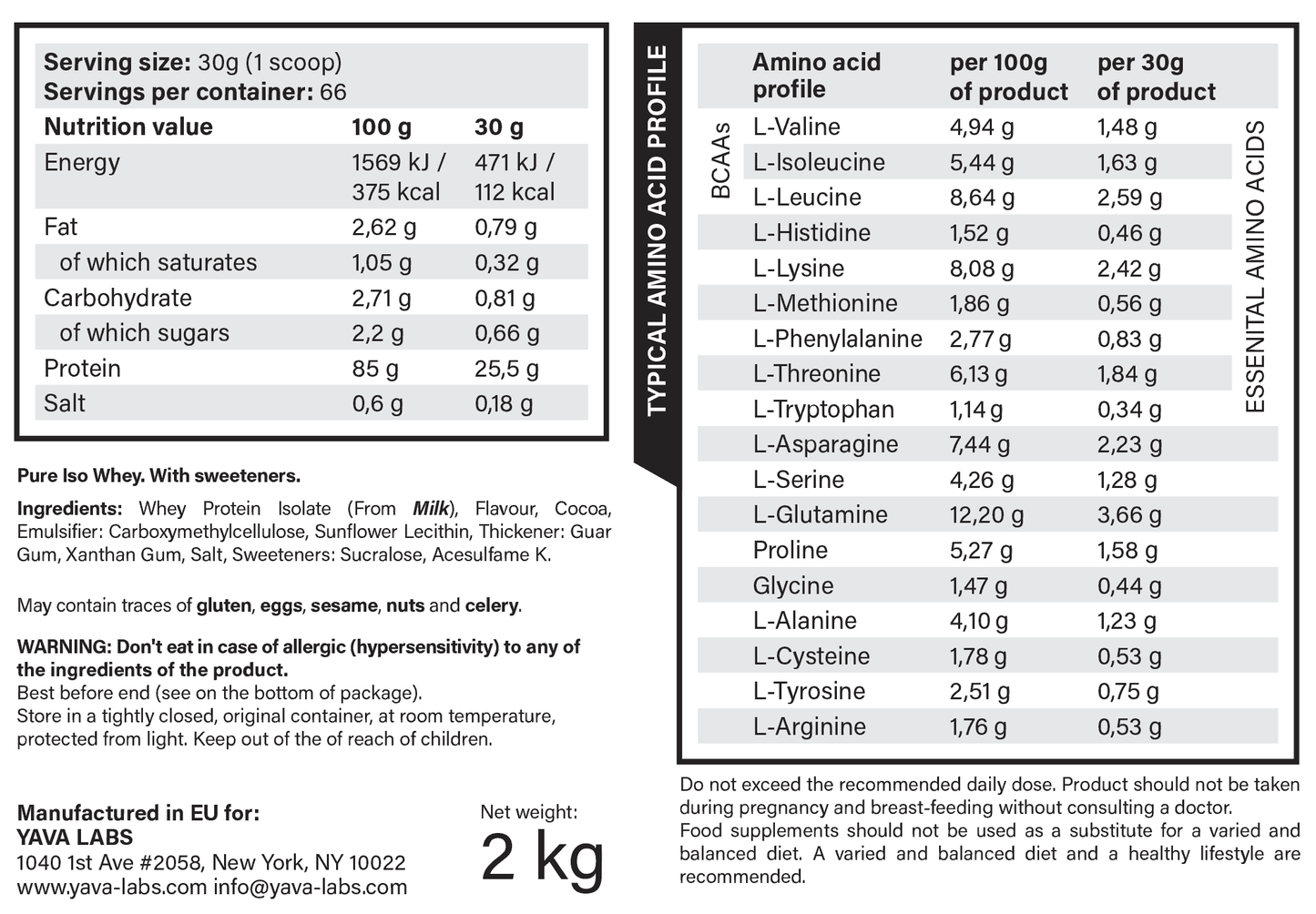 Pure Iso Whey 2kg